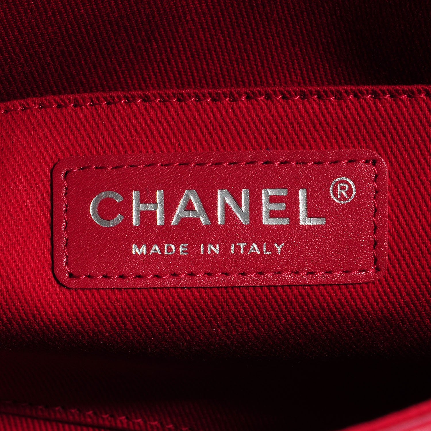 Chanel Calfskin Quilted CC Curvy Flap Red 7 of 9