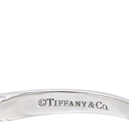 Tiffany Platinum Diamond Pink Sapphire 3mm Embrace Half Circle Ring 51 5.75 4 of 5