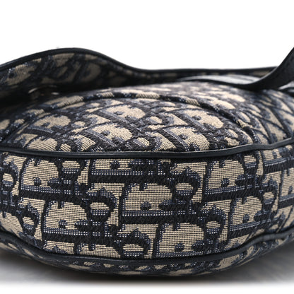 Christian Dior Oblique Mens Saddle Bag Blue 9 of 12