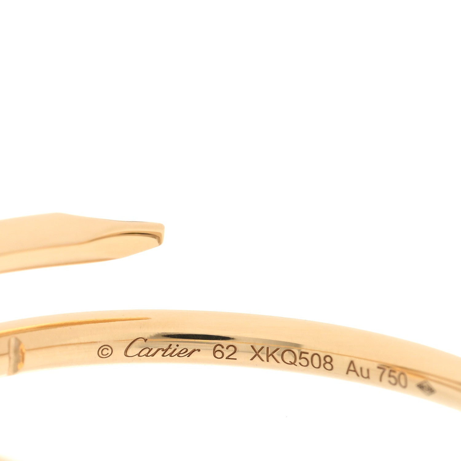 Cartier 18K Yellow Gold Small Juste Un Clou Ring 62 10 5 of 5