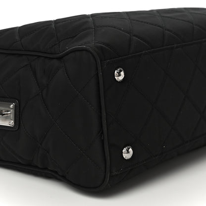Prada Nylon Tessuto Impuntu Quilted Shoulder Bag Black 10 of 11