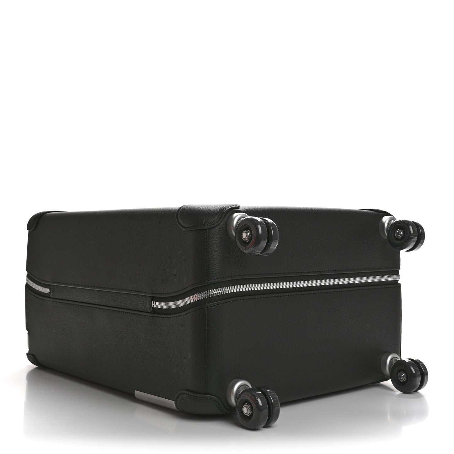 H Plume Canvas Taurillon Regate La Danse Des Chevaux R.M.S. Trolley Case Luggage Gris Fonce Ecru Black