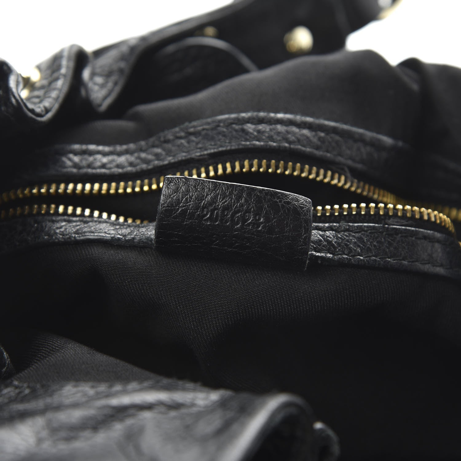 Gucci Calfskin Studded Large Pelham Tote Black 9 of 11