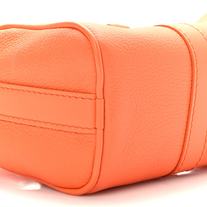 Louis Vuitton Grained Calfskin Aerogram Keepall XS Orange 6 of 7