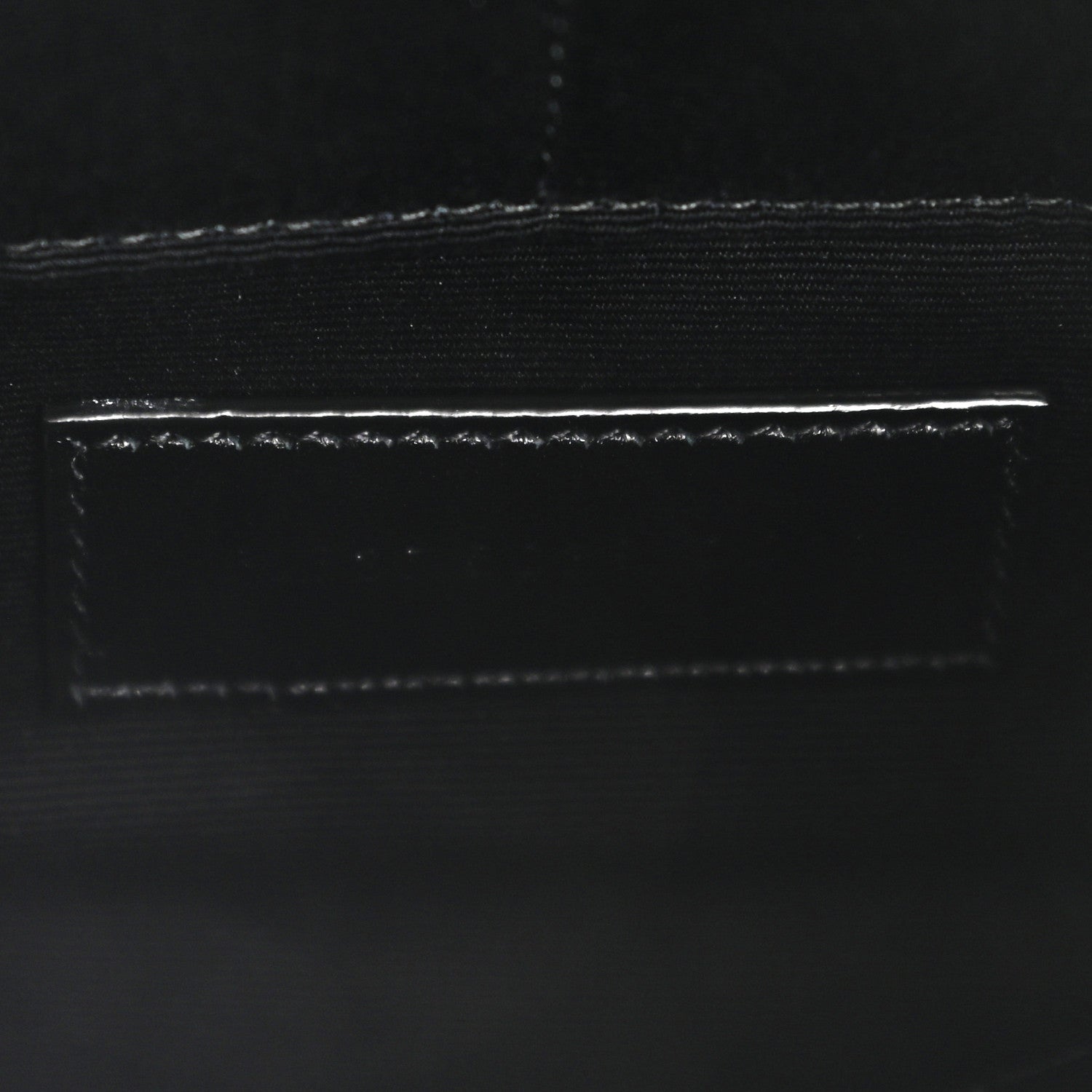 Saint Laurent Calfskin Matelasse Chevron Monogram A5 Wristlet Black 7 of 11