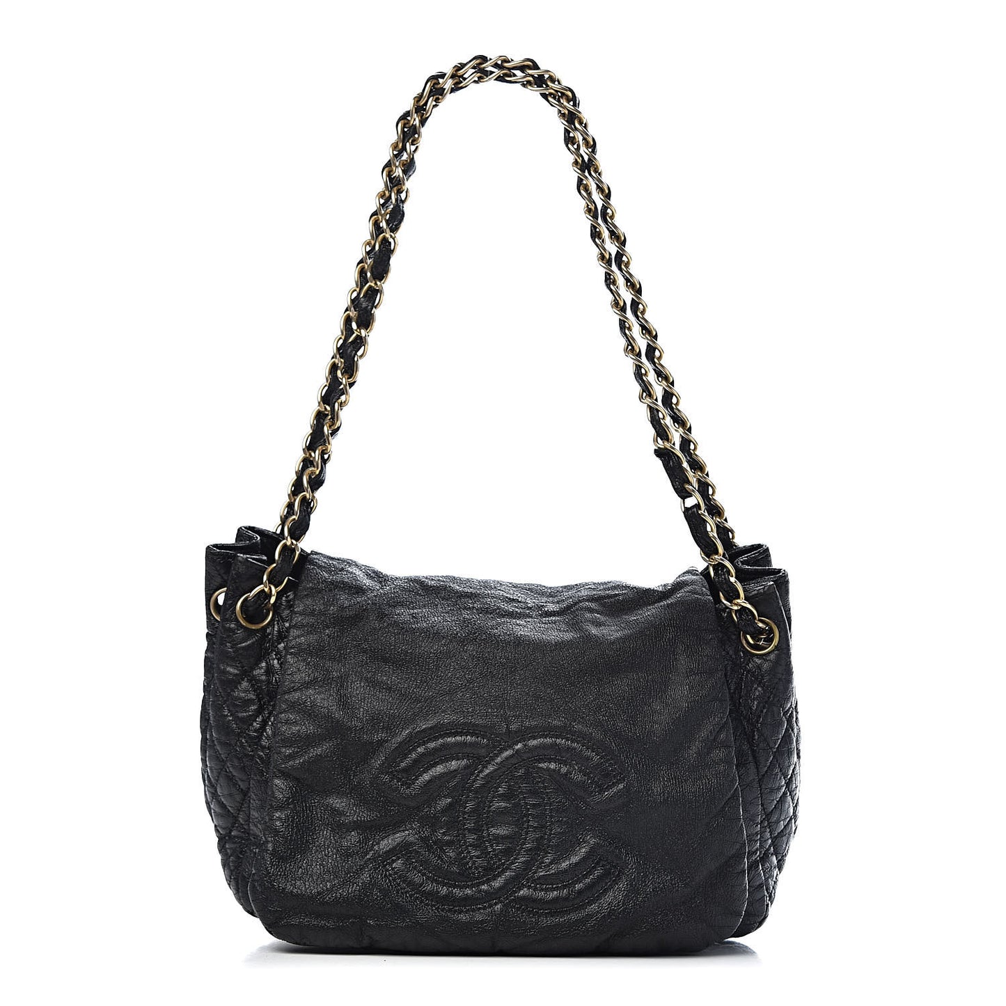 Vinyl Medium Rock and Chain Flap Black