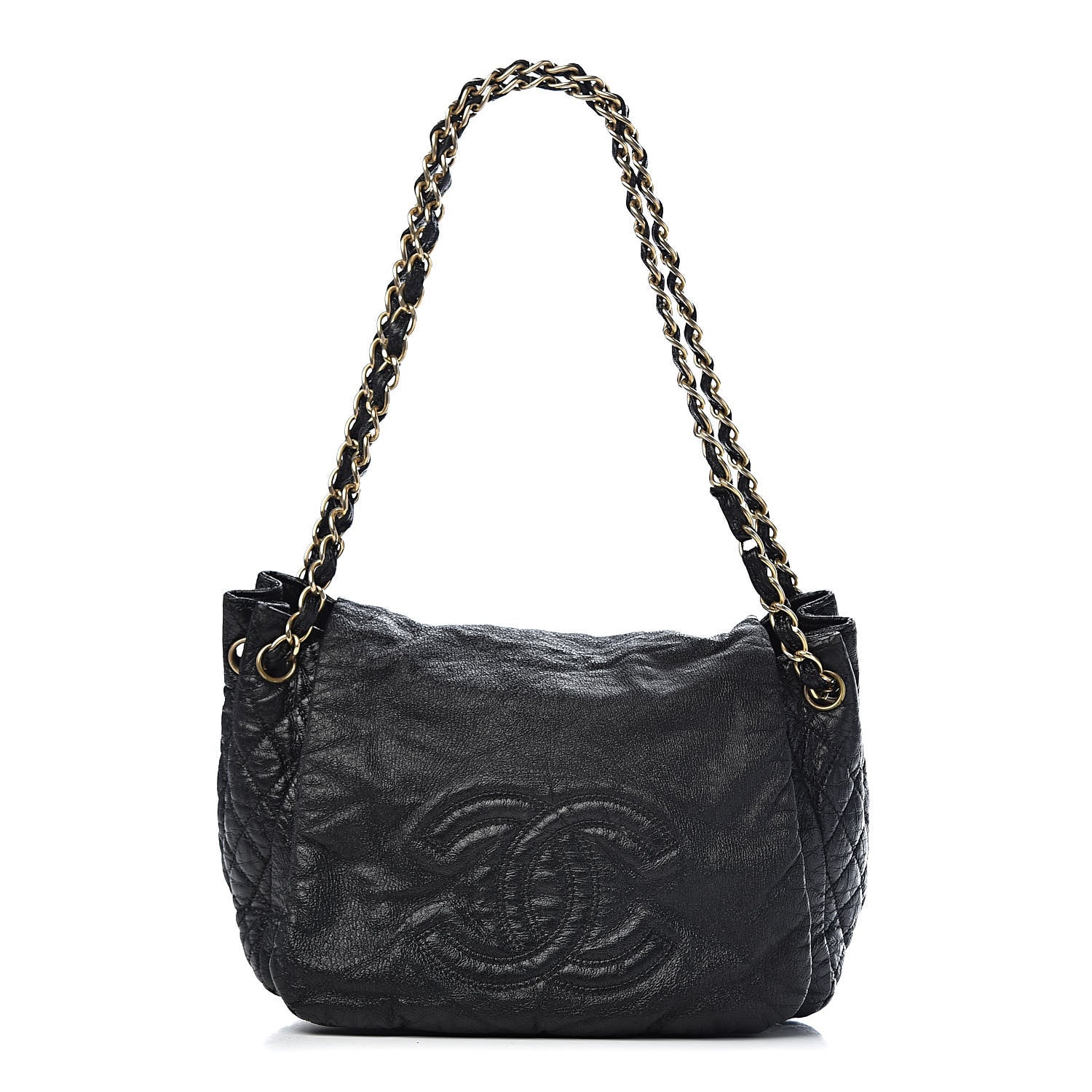 Chanel Vinyl Medium Rock and Chain Flap Black 1 of 13