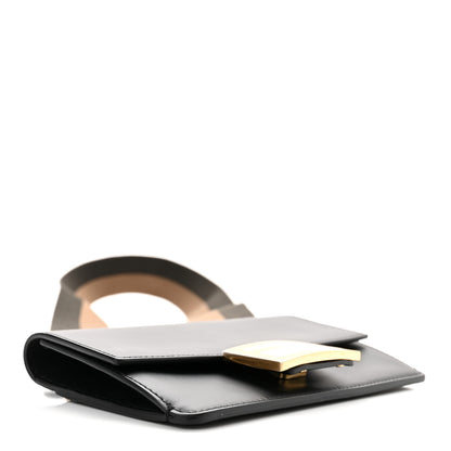Fendi Vitello King Mini Flat Baguette Black 4 of 10