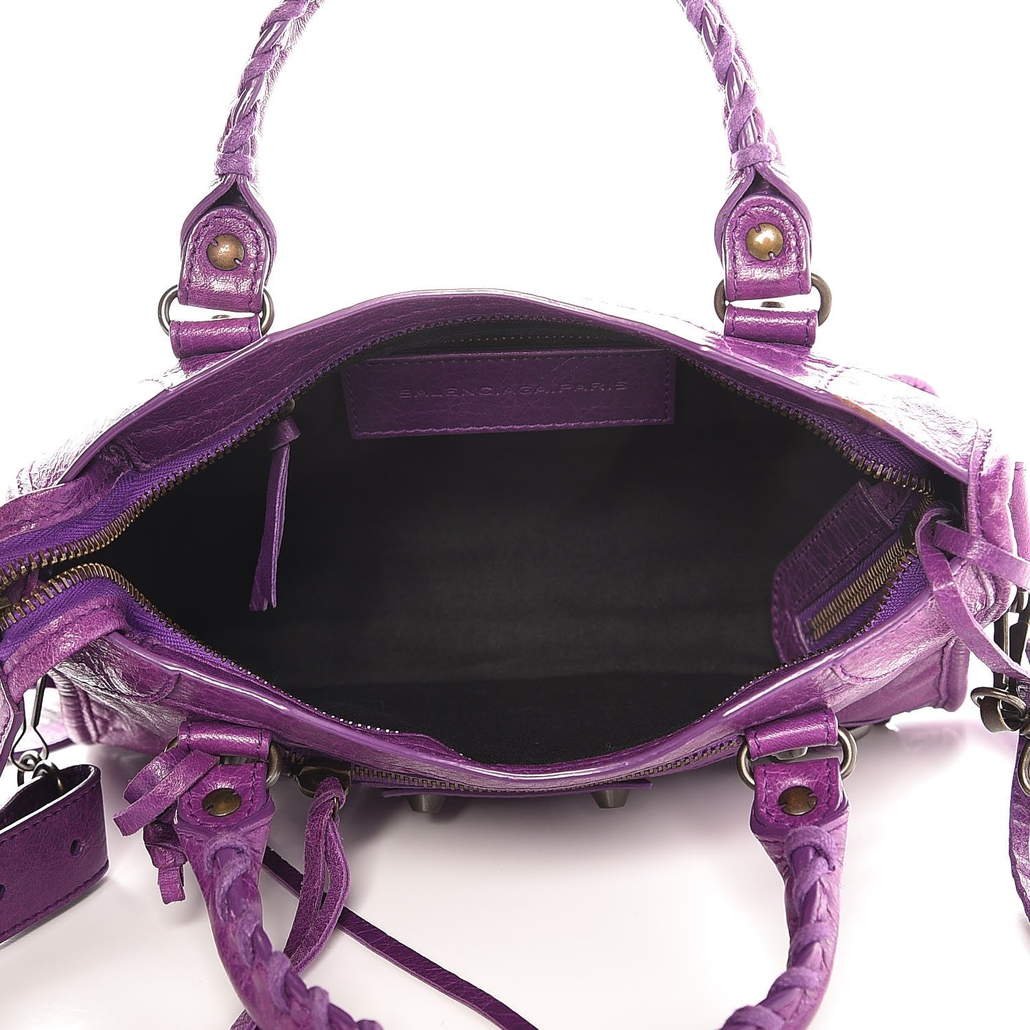 Balenciaga Agneau Giant 12 Silver Hardware Mini City Ultraviolet 6 of 10