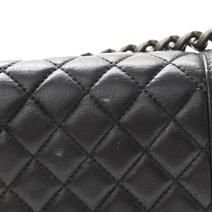 Chanel Lambskin Quilted Medium Boy Flap Black 5 of 15