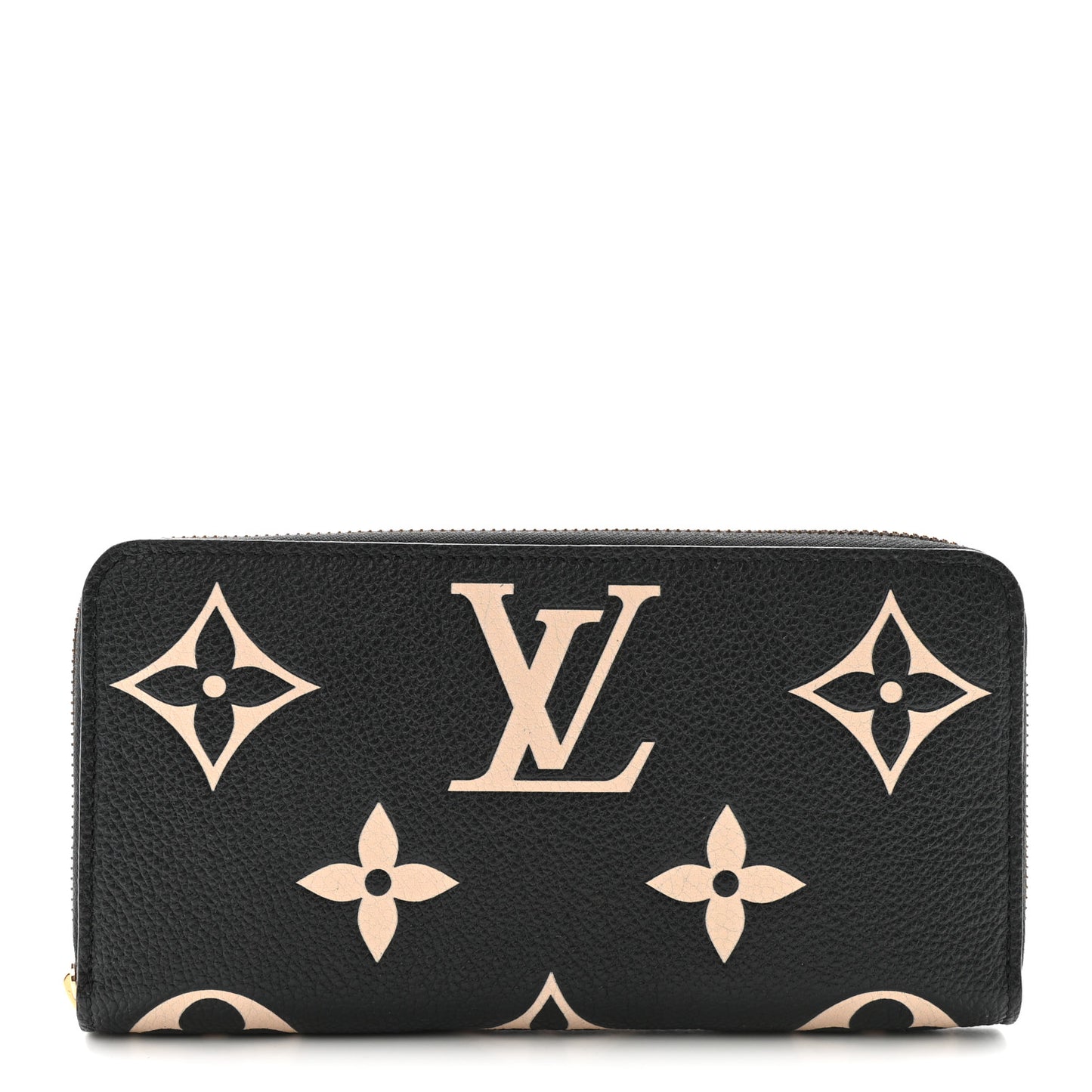 Empreinte Monogram Giant Zippy Wallet Black Beige