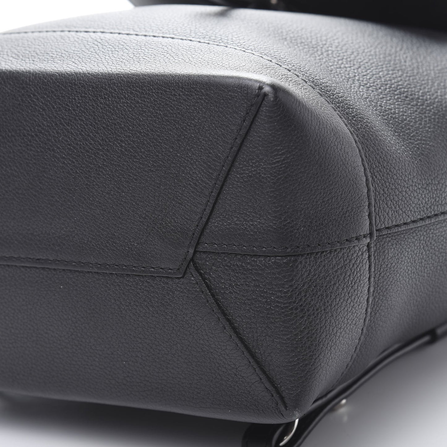 Calfskin Lockme Backpack Black