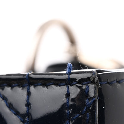 Christian Dior Patent Cannage Medium Lady Dior Navy Blue 12 of 14