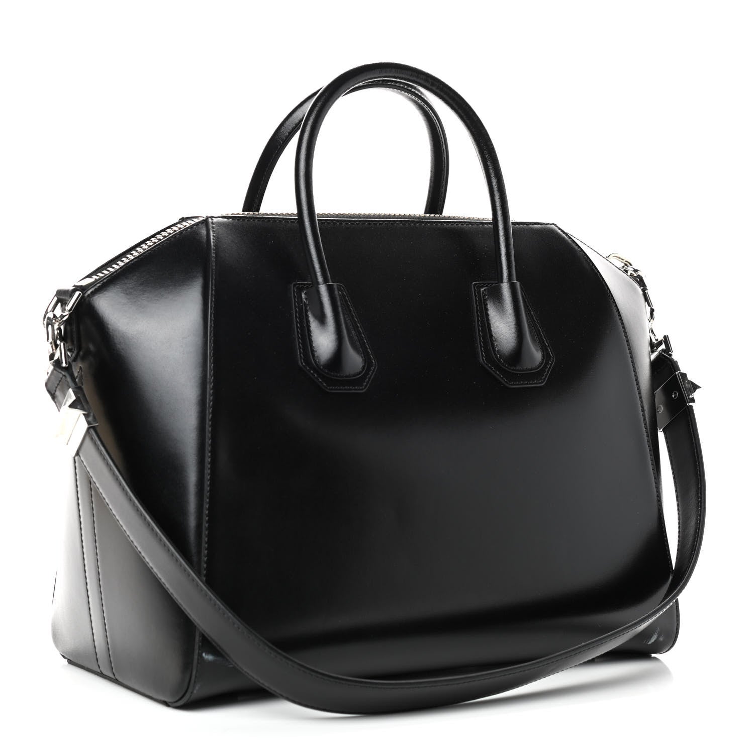 Givenchy Shiny Lord Calfskin Medium Antigona Black 3 of 9