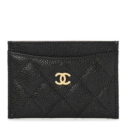 Chanel Caviar Quilted Card Holder Black 1 of 10