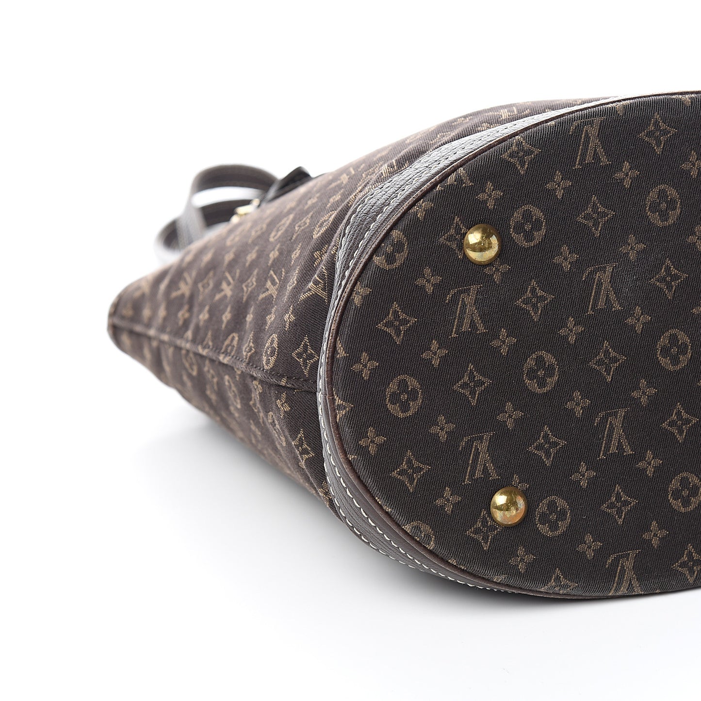 Mini Lin Monogram Bucket Bag Ebene