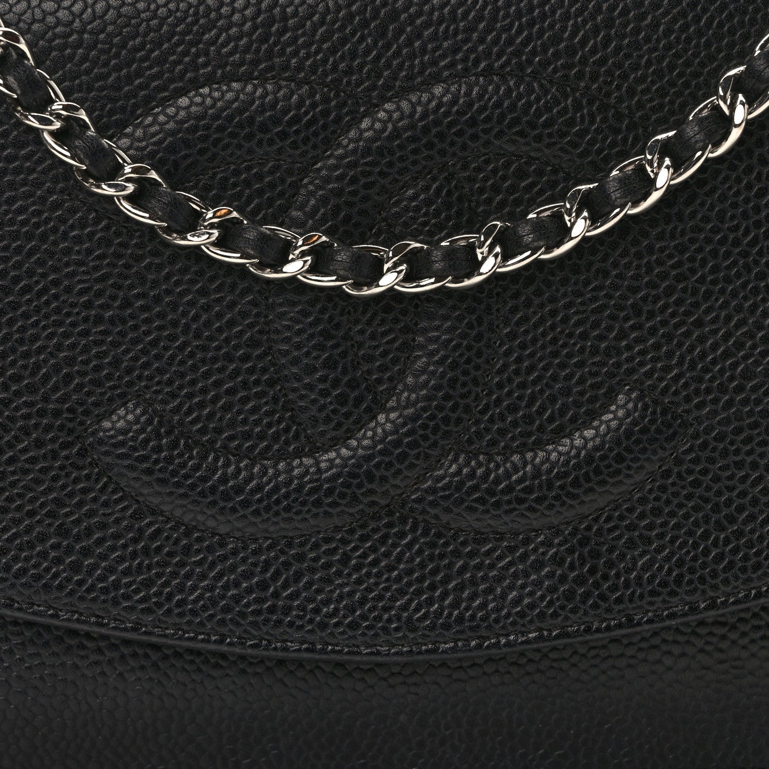 Chanel Caviar Timeless CC Wallet On Chain WOC Black 8 of 14