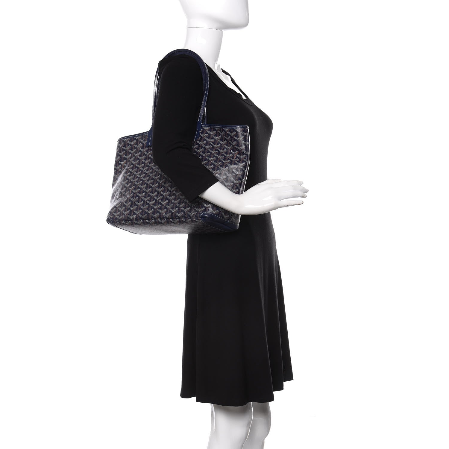 Goyard Goyardine Artois PM Navy 2 of 9