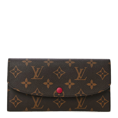 Louis Vuitton Monogram Emilie Wallet Fuchsia 1 of 13