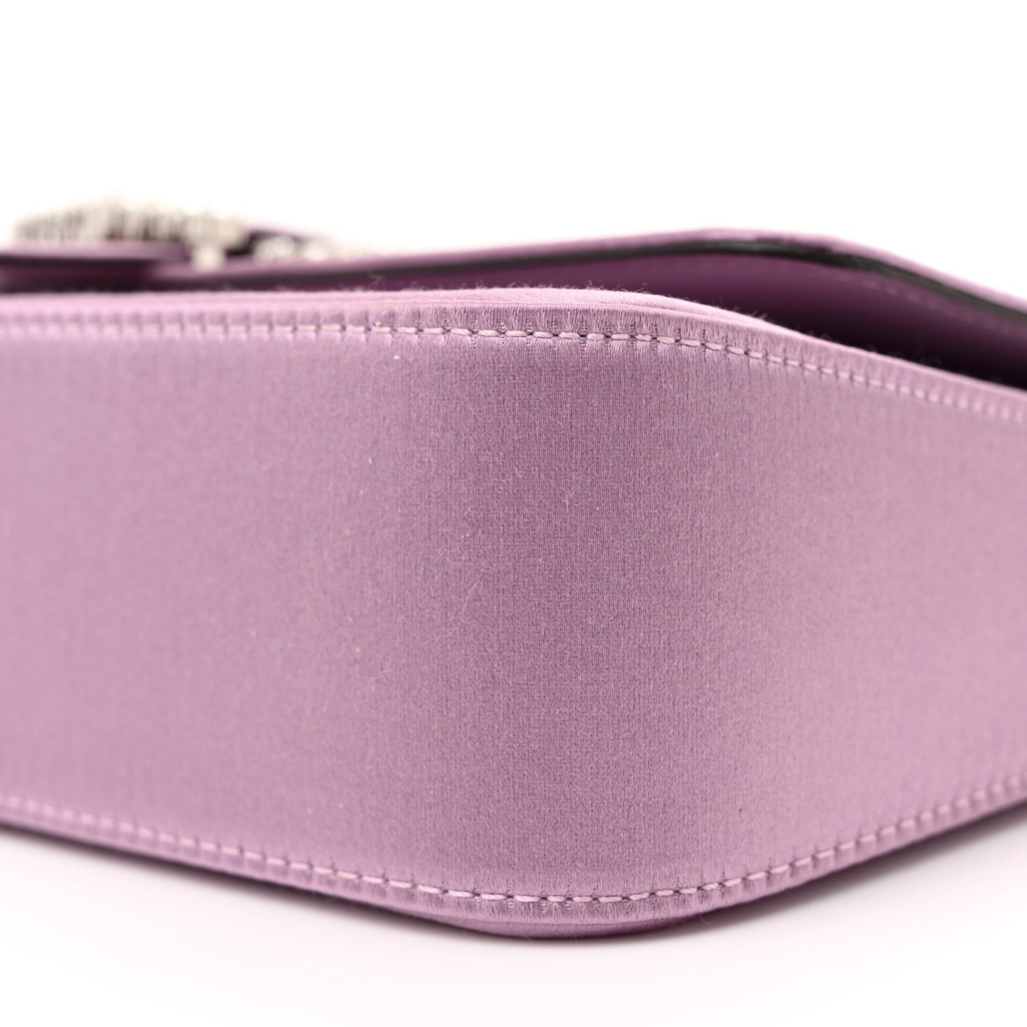 Satin Crystal Cheri Shoulder Bag Mauve