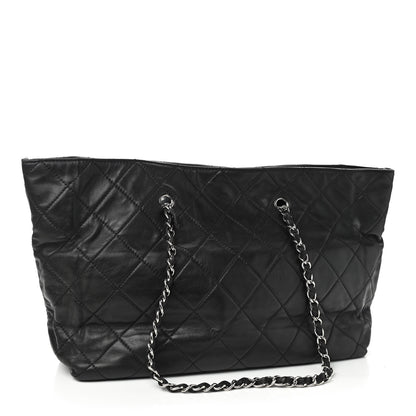 Chanel Calfskin Quilted Large In The Business Tote Black 2 of 9