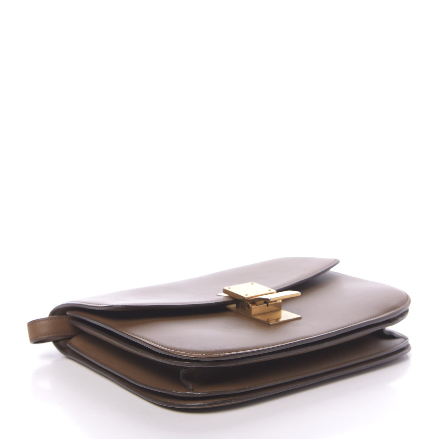 Celine Box Calfskin Medium Classic Box Flap Bag Camel 4 of 17