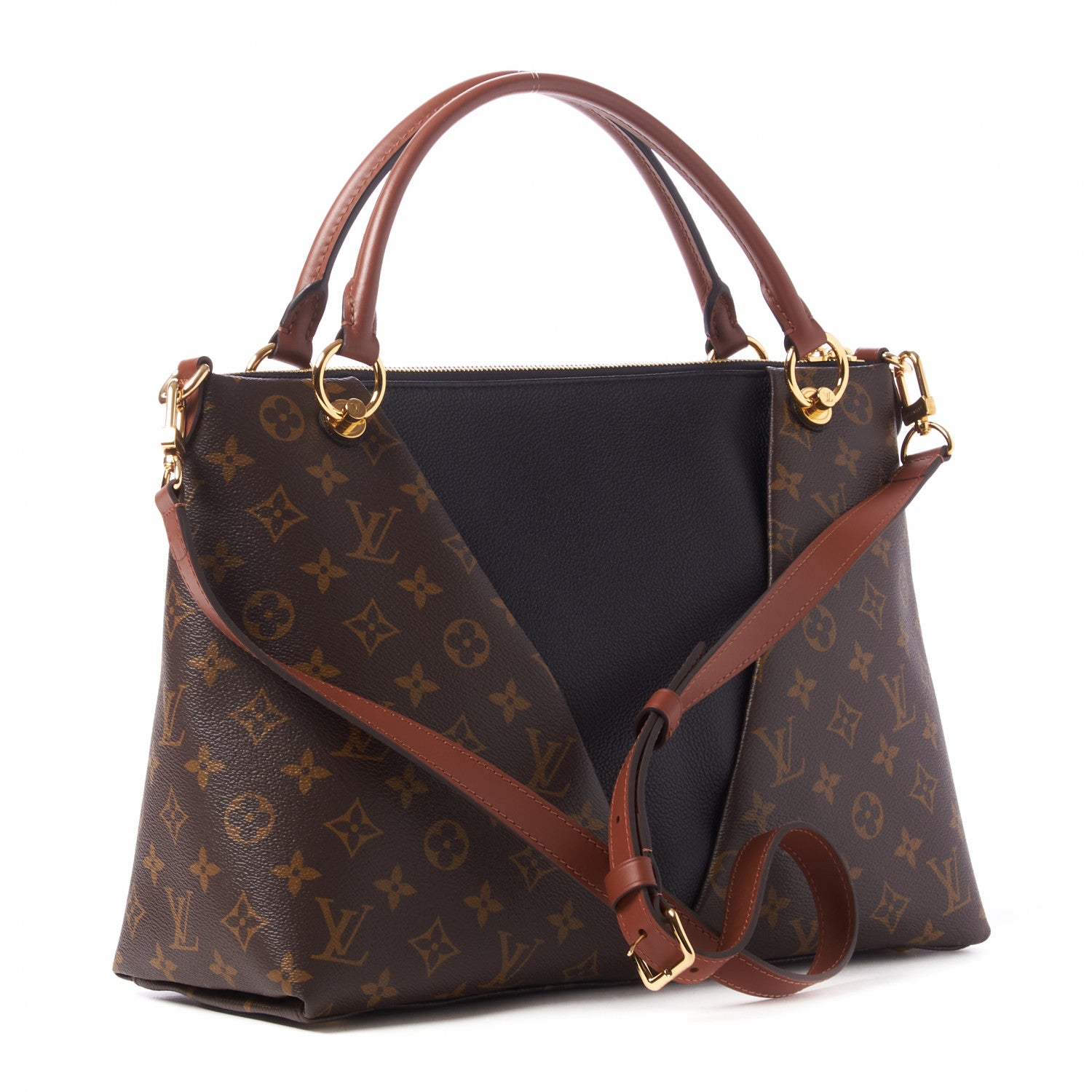 Louis Vuitton Monogram V Tote MM Black 3 of 9