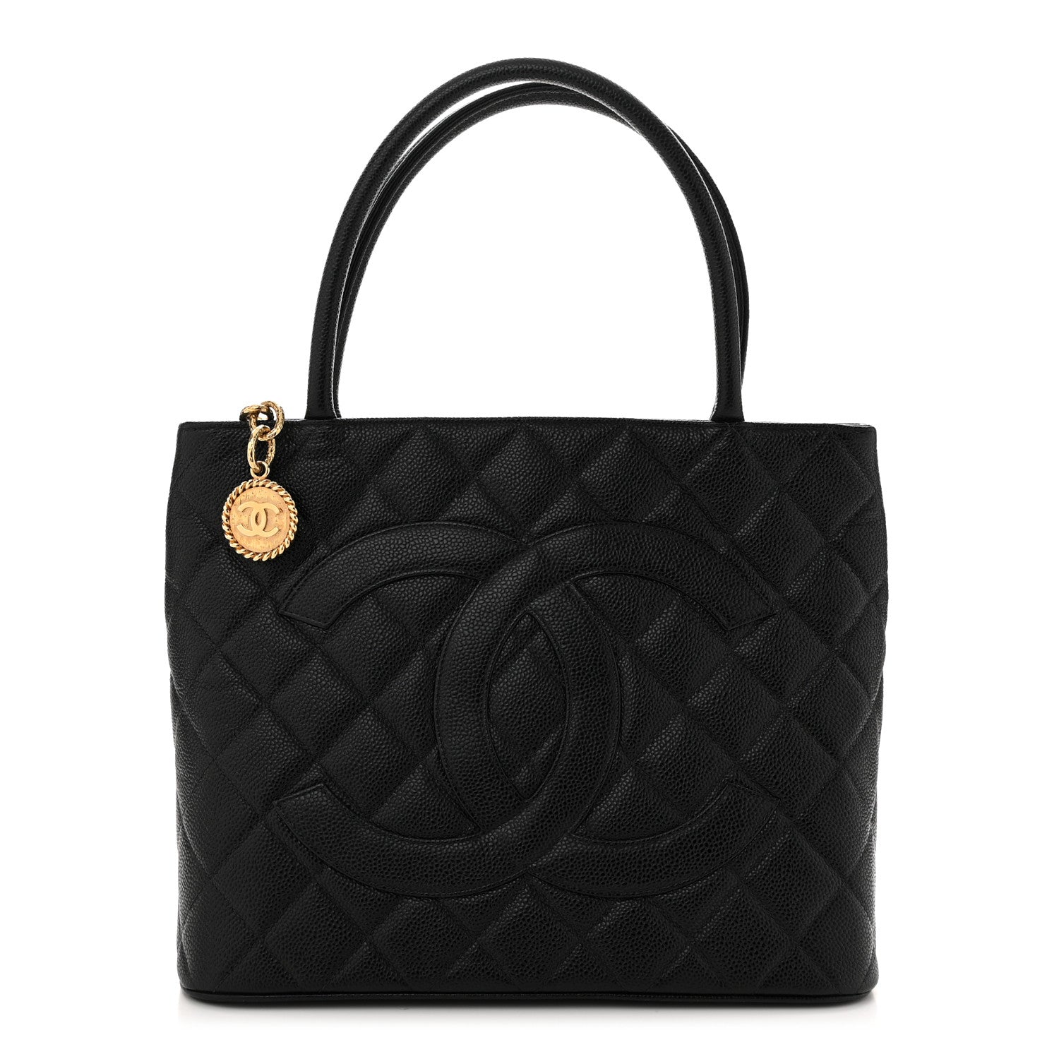 Chanel Caviar Quilted Medallion Tote Black 1 of 10