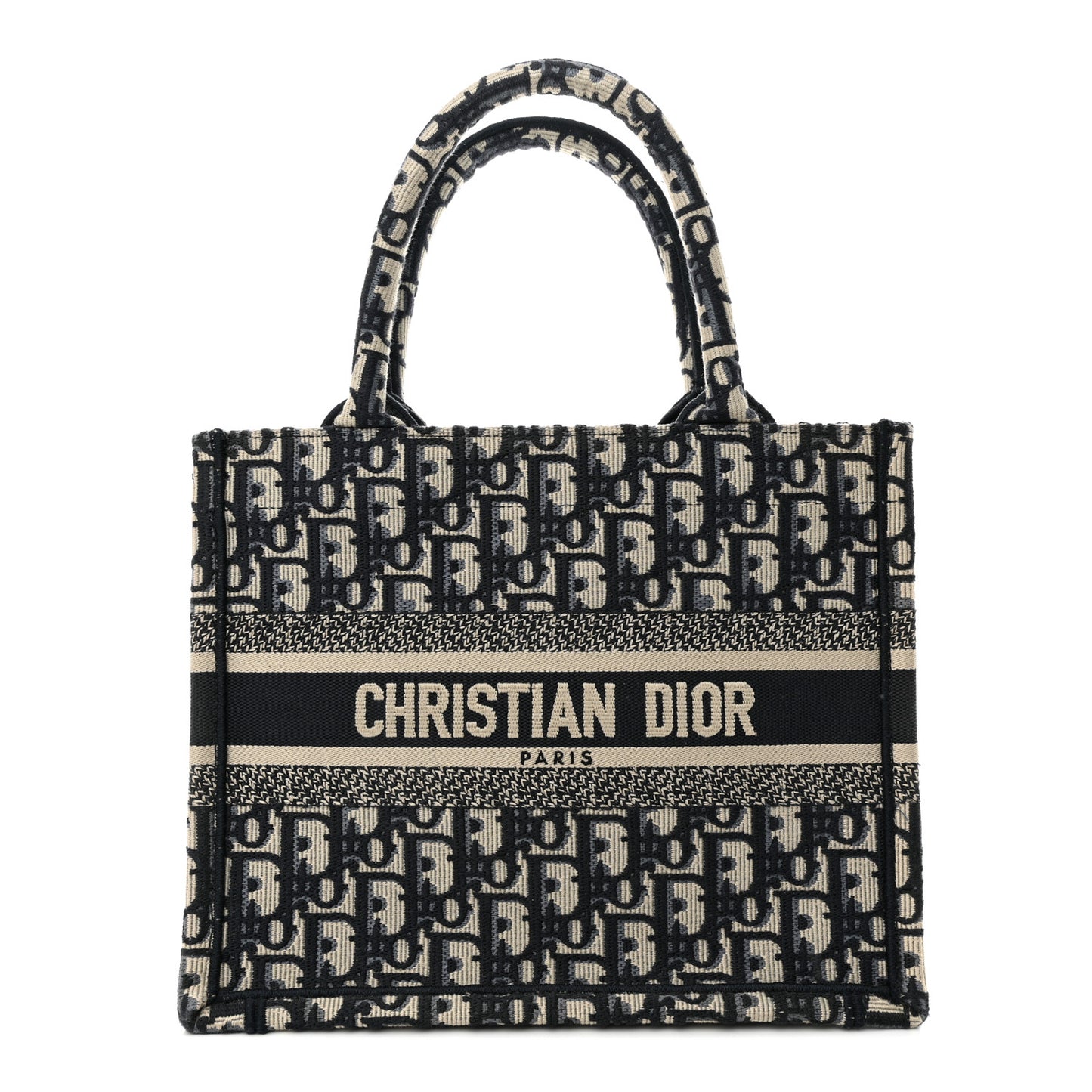 Oblique Small Book Tote Blue Multicolor