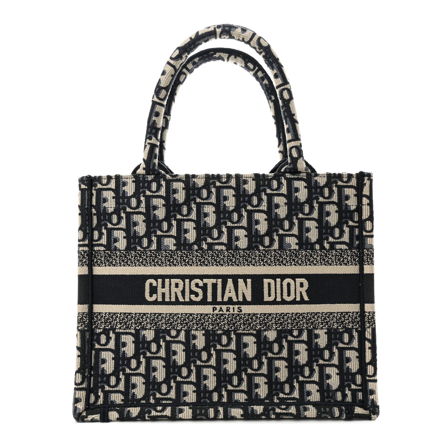 Christian Dior Oblique Small Book Tote Blue Multicolor 1 of 11