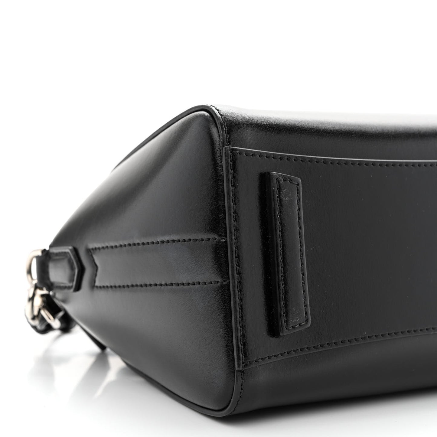 Shiny Lord Calfskin Mini Antigona Black