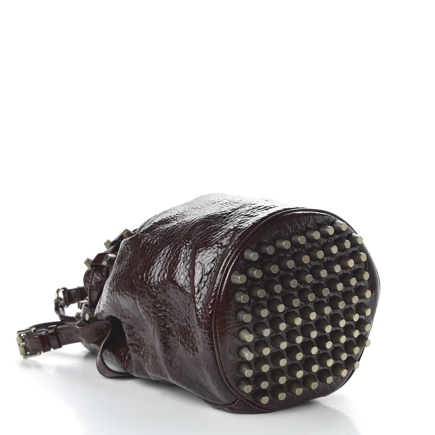 Alexander Wang Patent Diego Bucket Beet Gunmetal Hardware 4 of 10