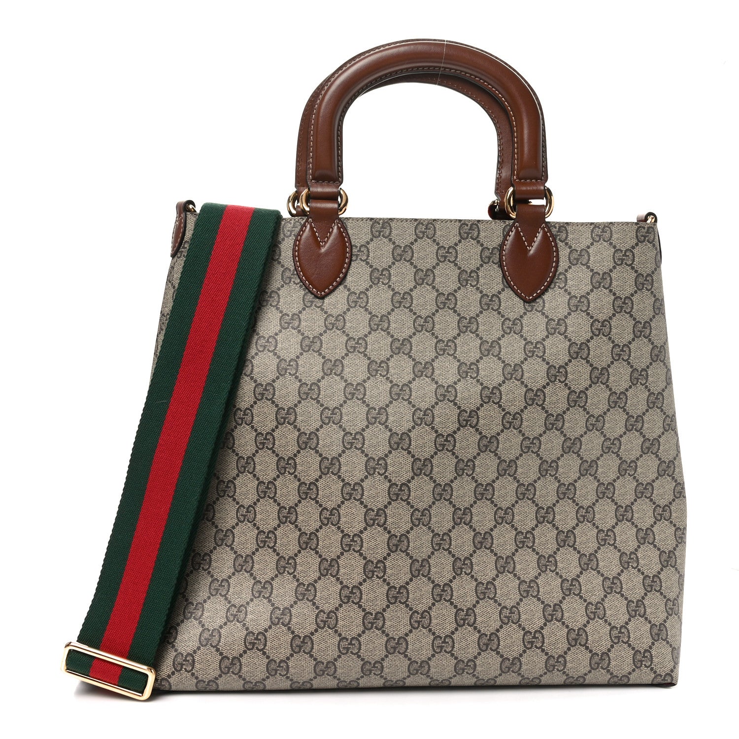 Gucci GG Supreme Monogram Reversible Tote Beige Tuscany 1 of 9