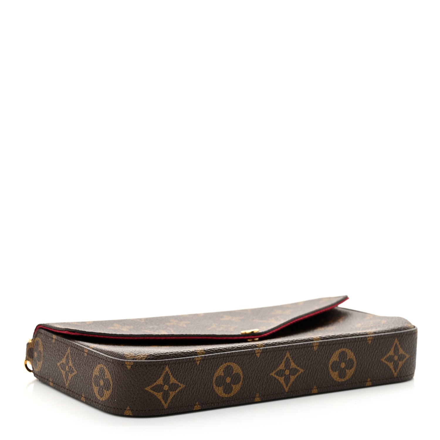 Louis Vuitton Monogram Pochette Felicie Chain Wallet Fuchsia 4 of 12