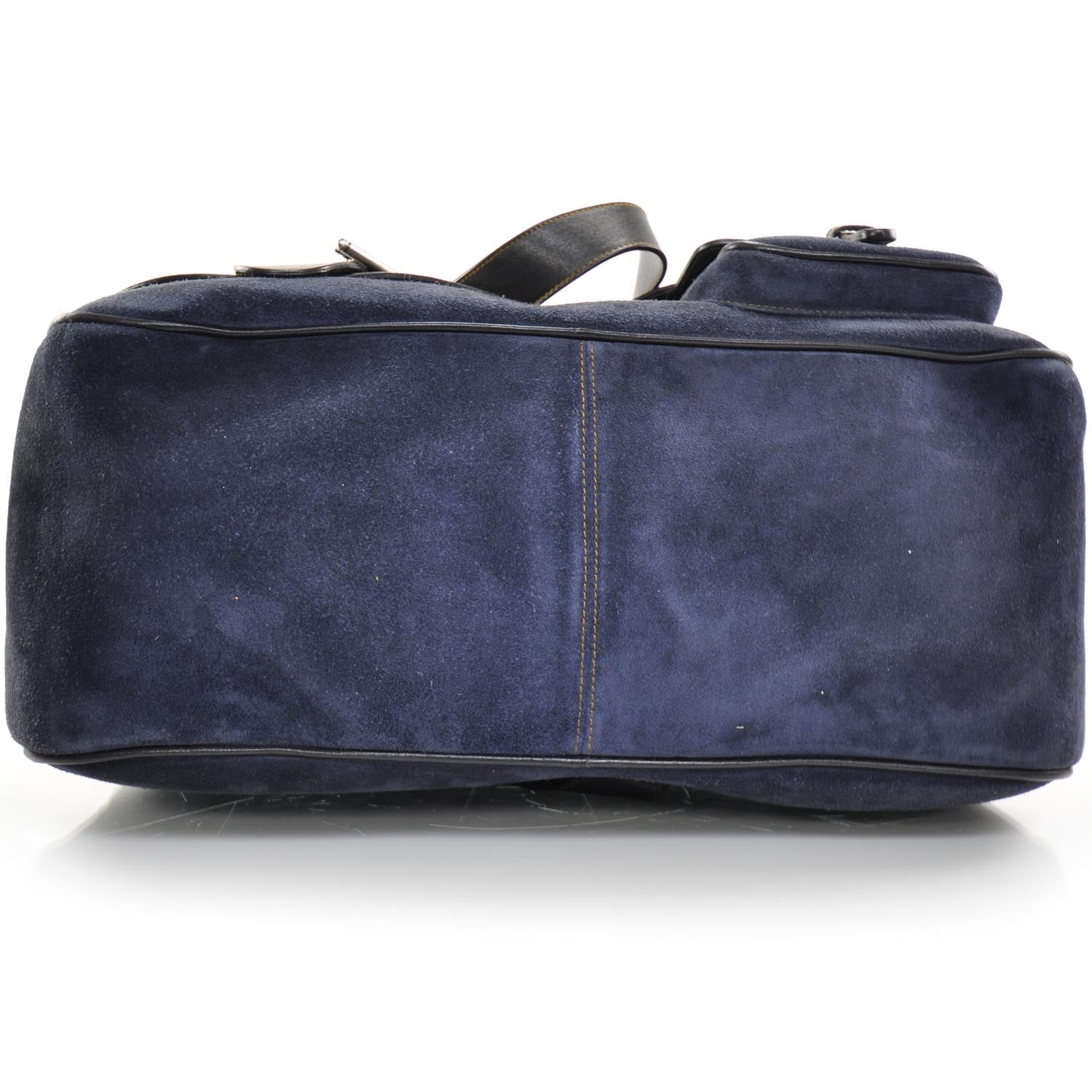 Christian Dior Leather Suede XL Zip Top Gaucho Blue 5 of 8