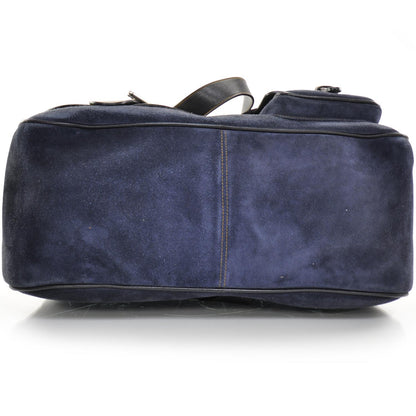 Christian Dior Leather Suede XL Zip Top Gaucho Blue 5 of 8