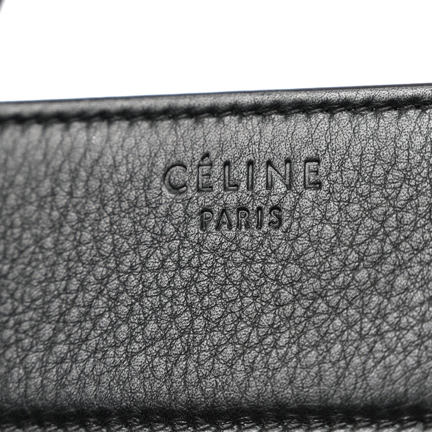Celine Grained Calfskin Medium Phantom Luggage Black 6 of 11