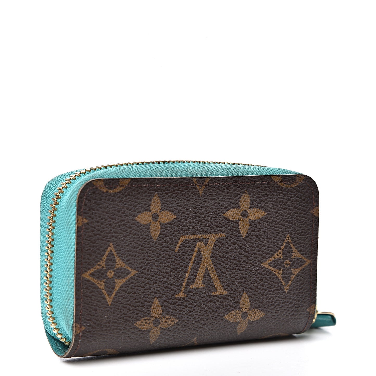 Monogram Zippy Multicartes Turquoise