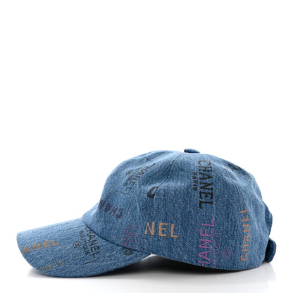 Chanel Denim Mood Cap Hat Blue 4 of 8