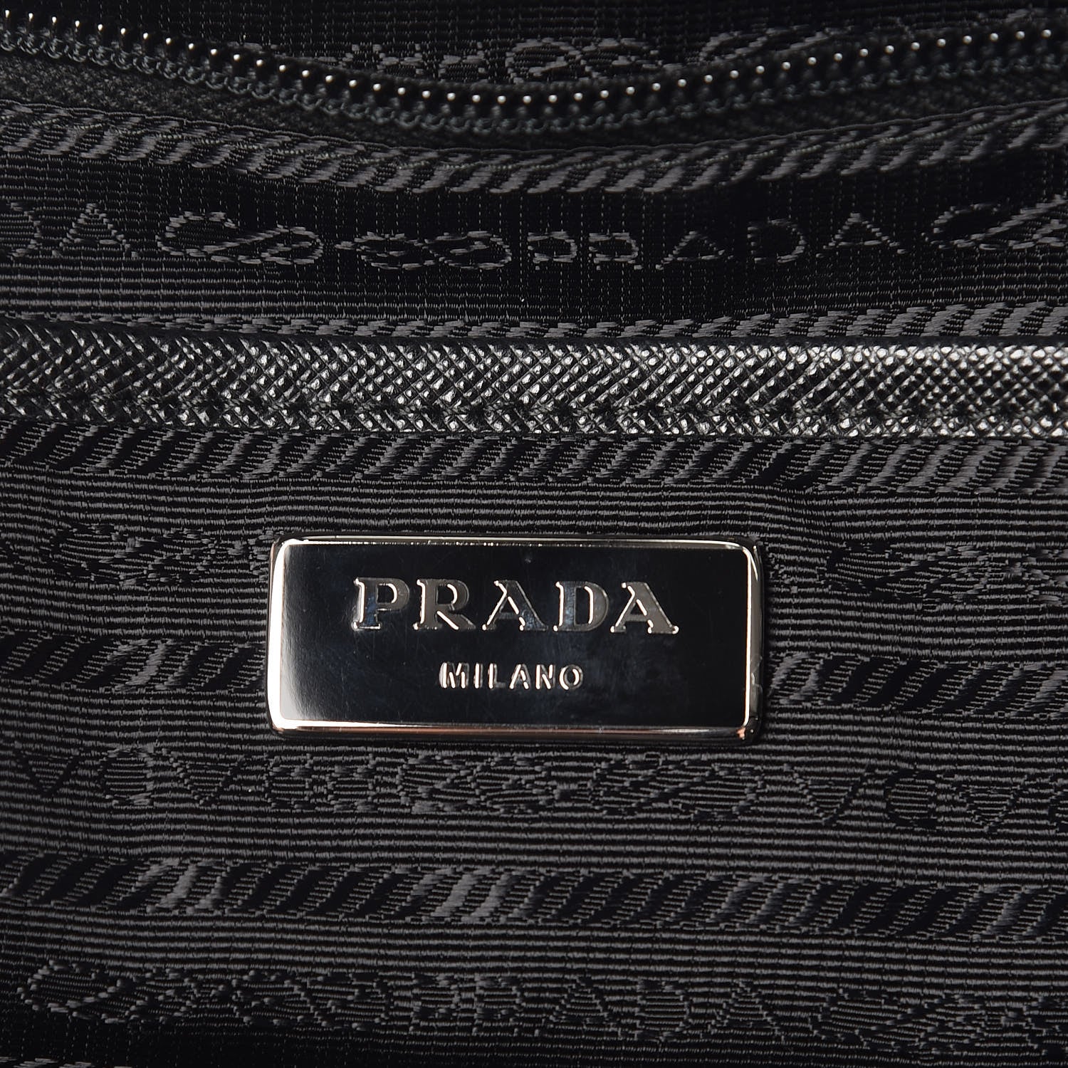 Prada Tessuto Nylon Saffiano Medium Backpack Black 6 of 10