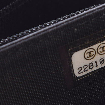 Chanel Lambskin Studded Chain Wallet Black 8 of 12