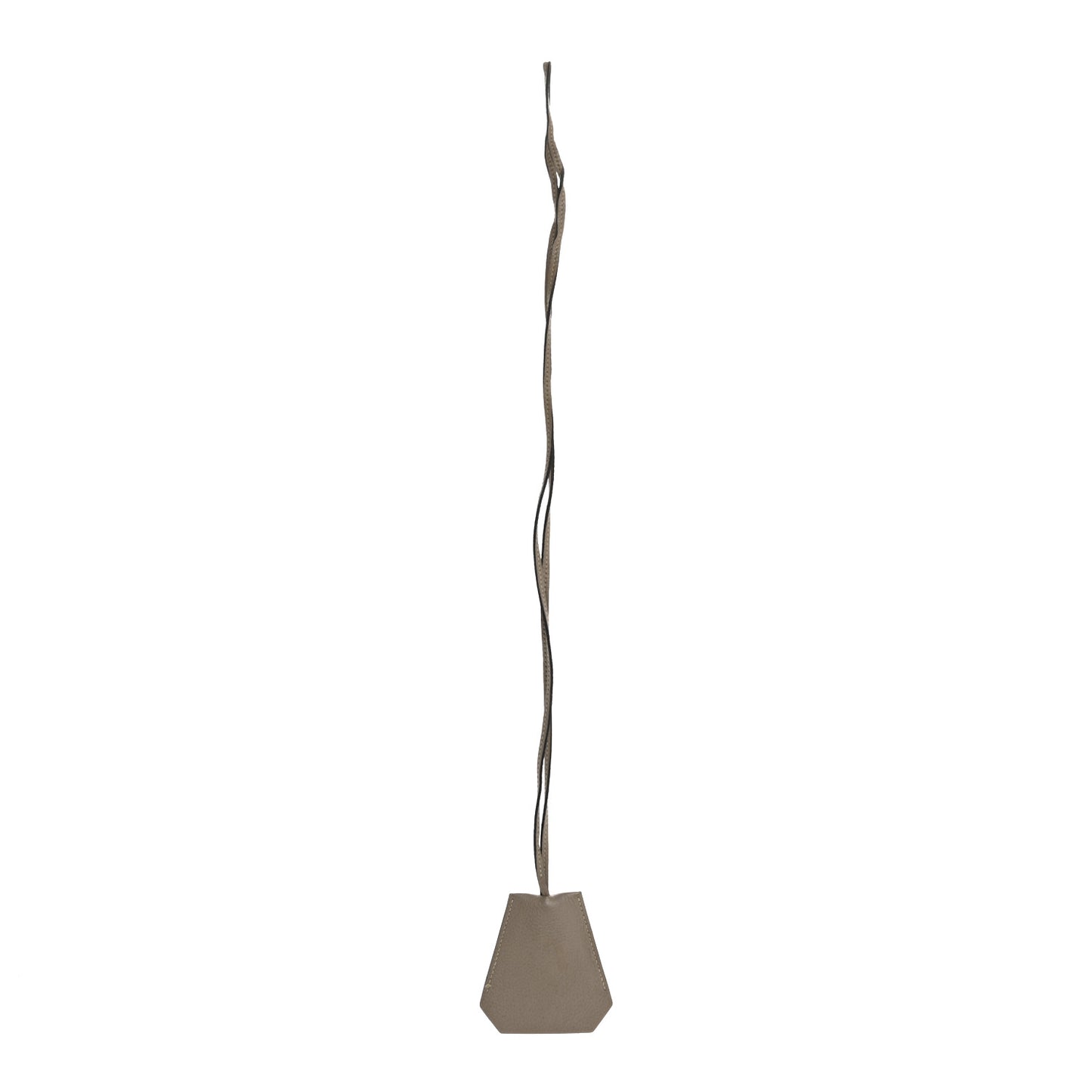 Taurillon Clemence Clochette Long Necklace Gris Tourterelle