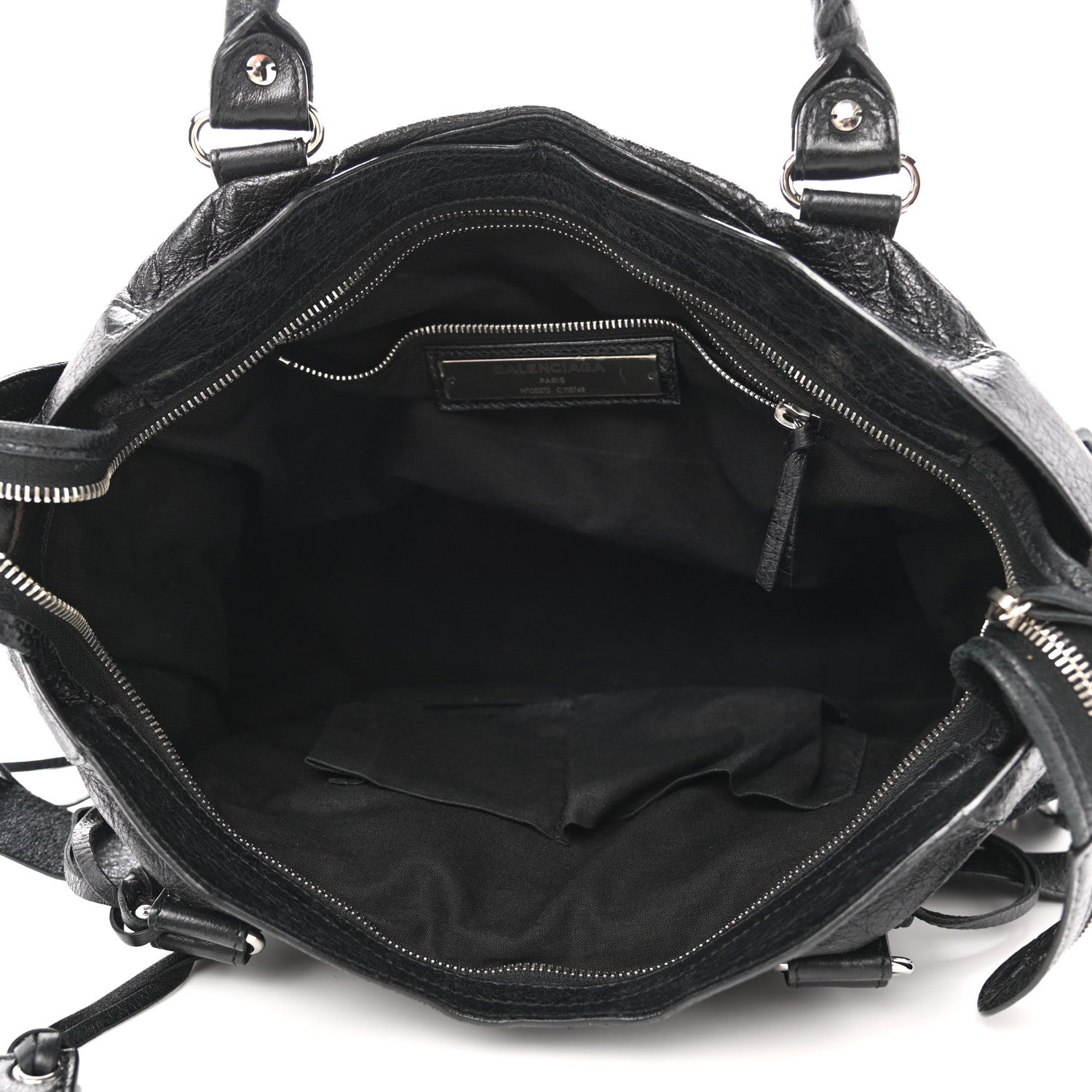 Balenciaga Agneau Classic Silver Hardware City Black 5 of 10