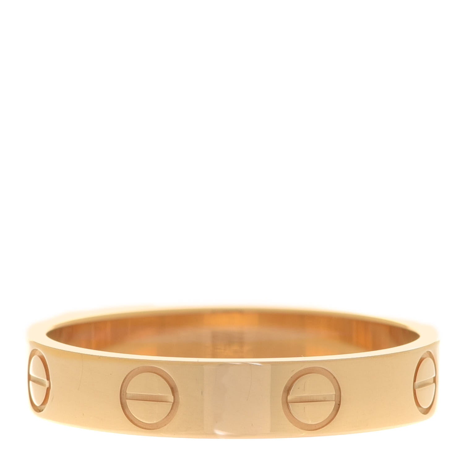 Cartier 18K Yellow Gold 3.5mm LOVE Wedding Band Ring 53 6.25 3 of 5