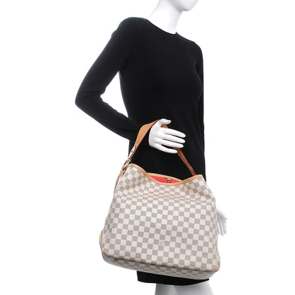 Louis Vuitton Damier Azur Delightful MM Pink 2 of 7