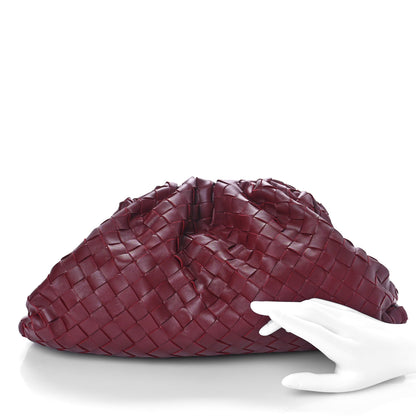 Bottega Veneta Nappa Maxi Intrecciato The Pouch Oversized Clutch Bordeaux 2 of 10