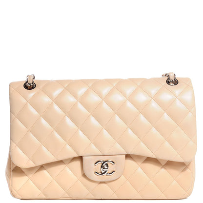 Chanel Lambskin Jumbo Double Flap Beige Clair 1 of 8