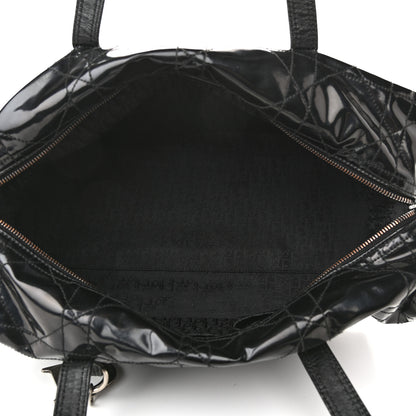 Christian Dior Vinyl Cannage Duffle Black 5 of 11