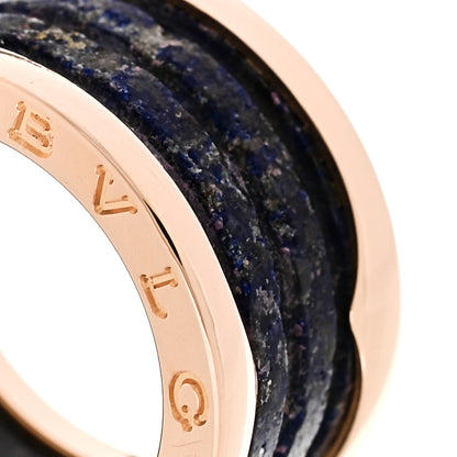 Bulgari 18K Rose Gold Lapis Lazuli B.Zero1 Four-Band Ring 53 6.25 5 of 5