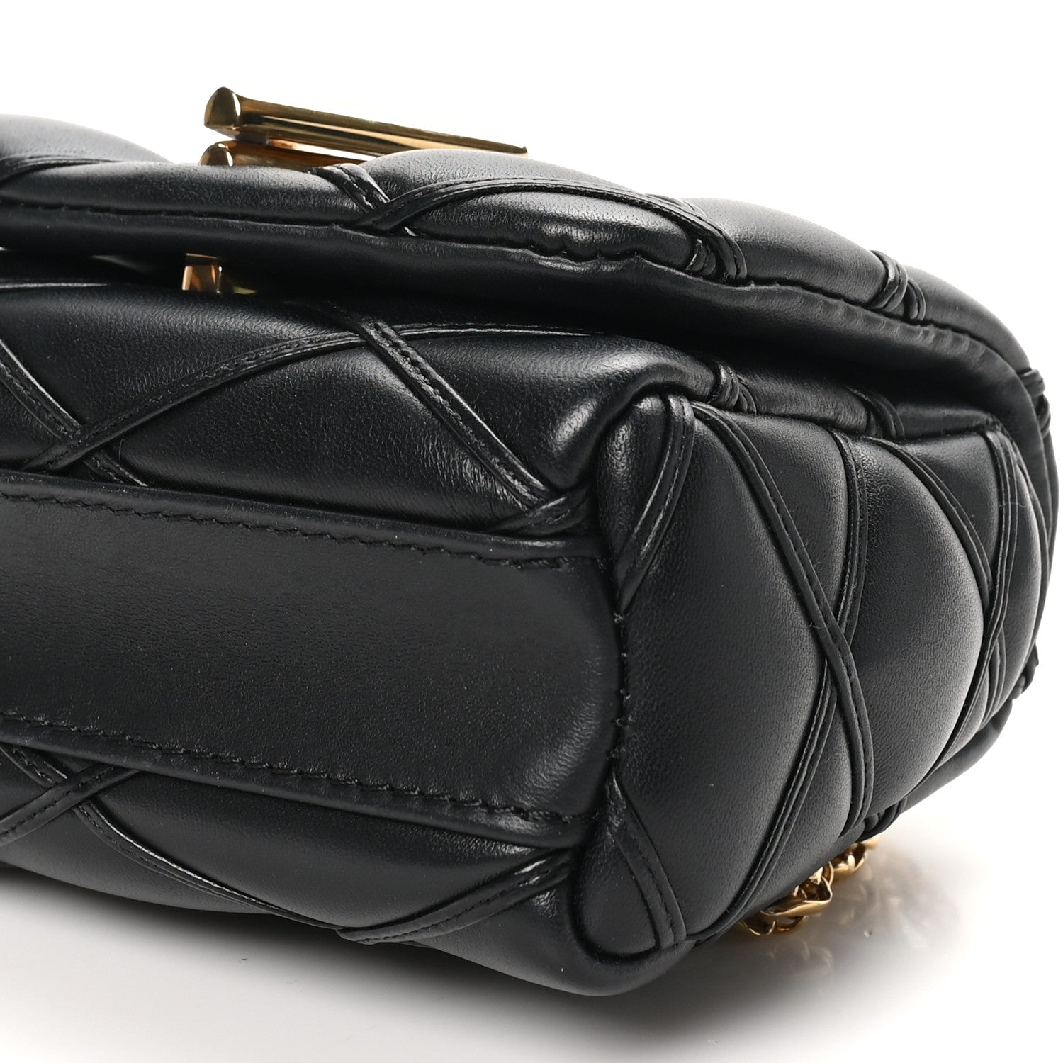 Louis Vuitton Lambskin Malletage Pico GO-14 Black 9 of 9